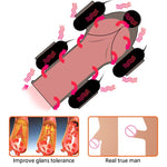 Glans Trainer Sex Toys for Men Ghost Exerciser Penis Vibrator Penis Sleeve Enhancement Delay Lasting Erection Male Masturbation> (5 balls vibrators) - sextoysok