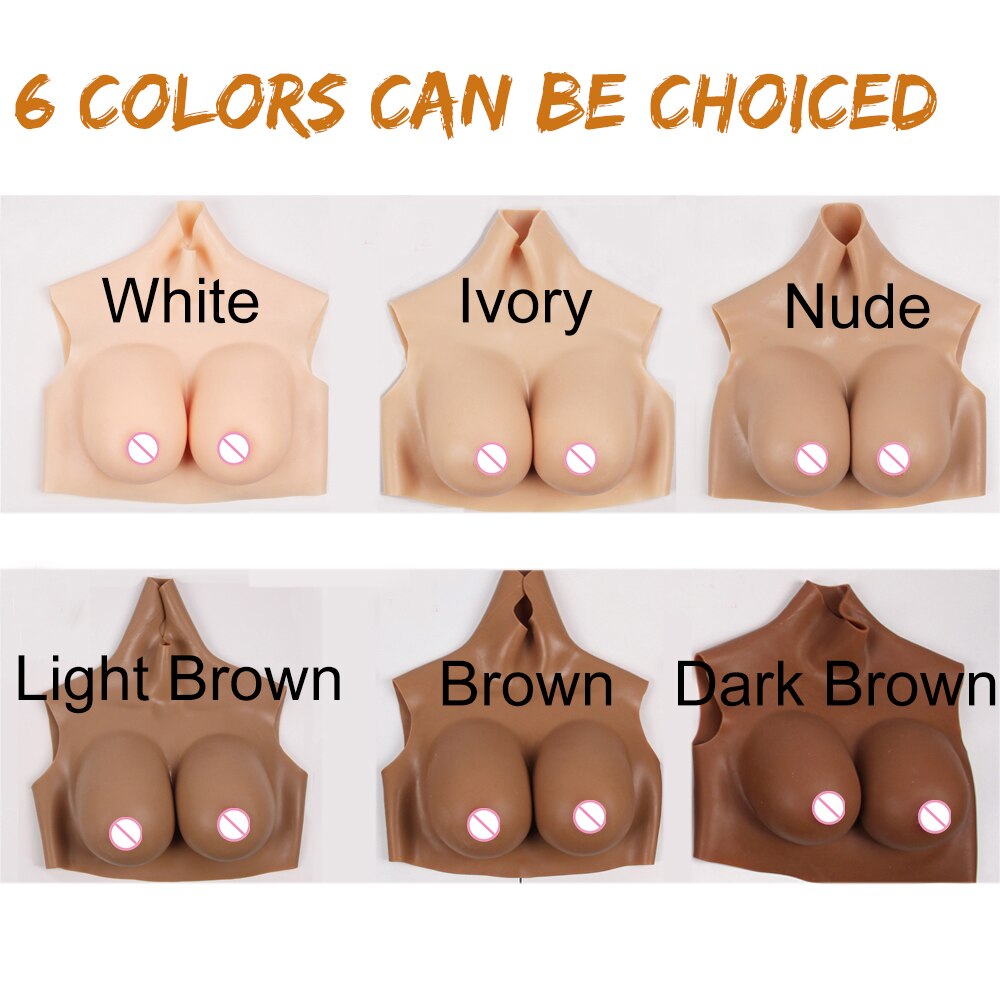 Eyung Silicone Breast Forms Realistic Fake Boobs Tits False Chest Crossdresser Transvestite Mastectomy Silicone Breast Plate - sextoysok