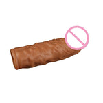 Enlargement Condoms For Men Reusable Penis Sleeve For Male Extender Dildo Enhancer Realistic Condom Intimate Goods - sextoysok