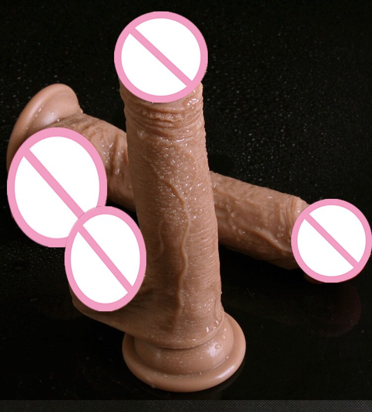 Sex Shop Super Soft Big Silicone Dildo Realistic Suction Cup Male Artificial Penis Dick Woman Masturbator Adult Sex Toys Dildos. - sextoysok