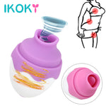 IKOKY Tongue Vibrator Oral Licking Clitoris Stimulation G-spot Suction Sex Toys for Women Female Masturbation Nipple Massager - sextoysok