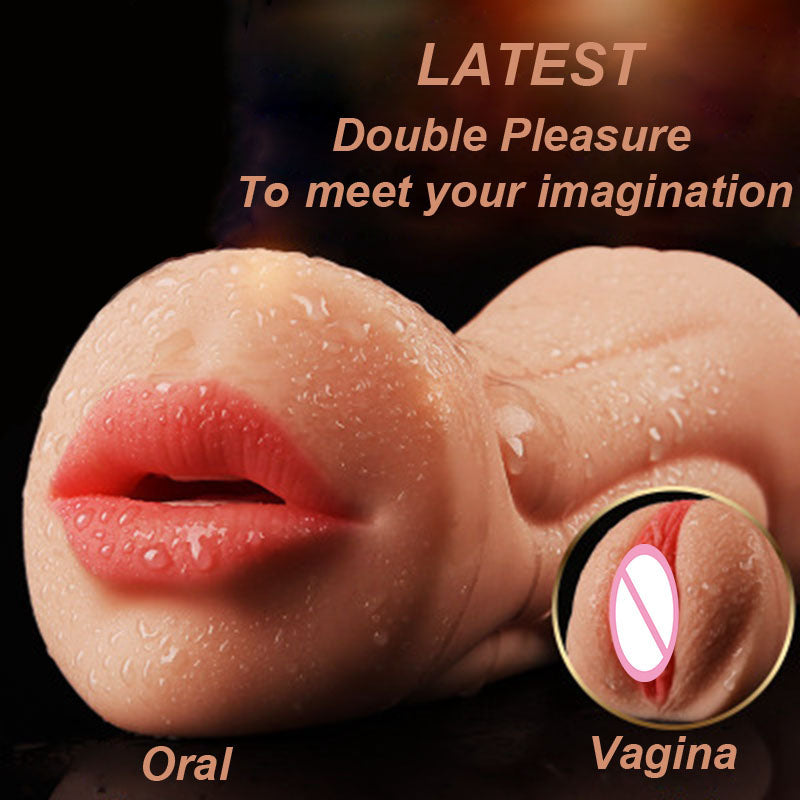 Realistic Oral 3D Deep Throat with Tongue Teeth Maiden Artificial Vagina Male Masturbator Realistic Pussy Oral Sex Toys for Men - sextoysok