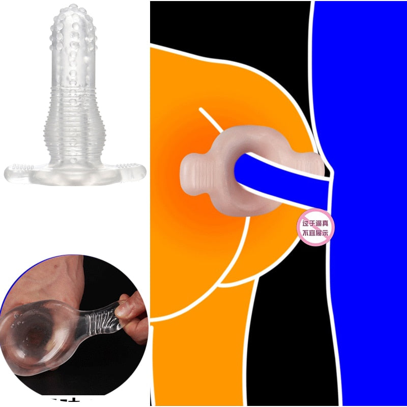 Silicone Hollow Dildo Anal Plug Anal Sex Toys For Women Men Prostate Massager Anal Expanding Dilator Stimulator Adult Products - sextoysok