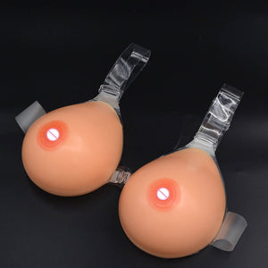 Yunman A/B/C/D/E Cup Artificial Breasts Natural Simulation Silicone Fake Breast Boobs for Crossdresser 500-1800g - sextoysok