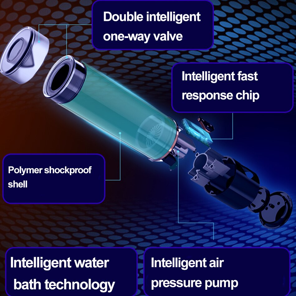 Water Bath Penis Enlargement Pump Electric Penis Extender Trainer Aid Impotence Helper Vacuum Pump Masturbator Sex Toys For Man (penis pump) - sextoysok