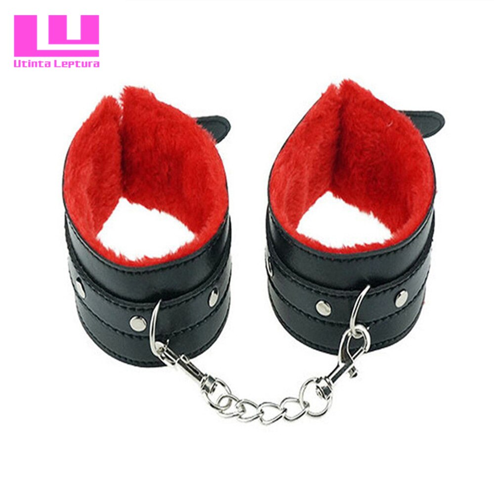 Utinta Leptura Sex Bondage Kit 7 Pcs Adult Games Set Handcuff Footcuff Whip Rope Blindfold for Couples Erotic Toys Sex Products - sextoysok