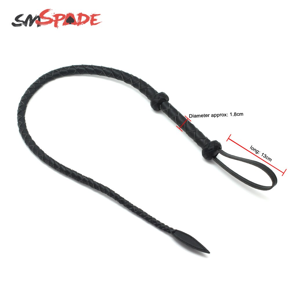 95cm Microfiber Leather Fetish Libido Whip BDSM bondage erotic toys Spanking Paddle Adult Games - sextoysok