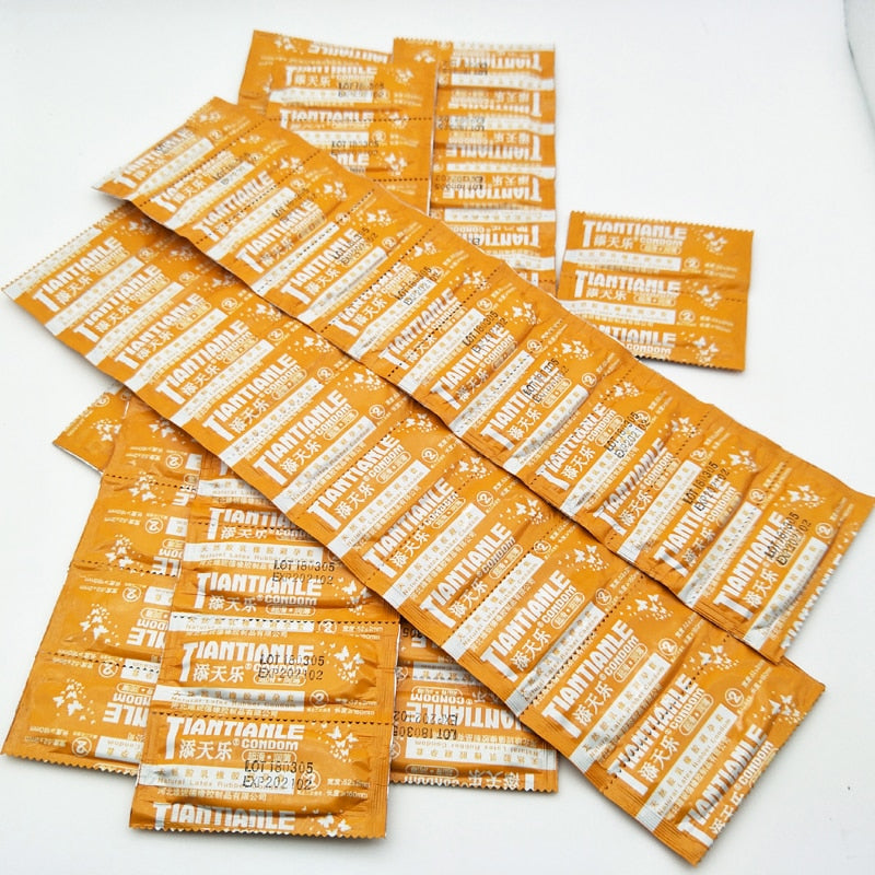 100 Pcs Condoms Adult Large Oil Condom Smooth Lubricated Condoms For Men Penis Contraception Sex Toys Sex Products - sextoysok