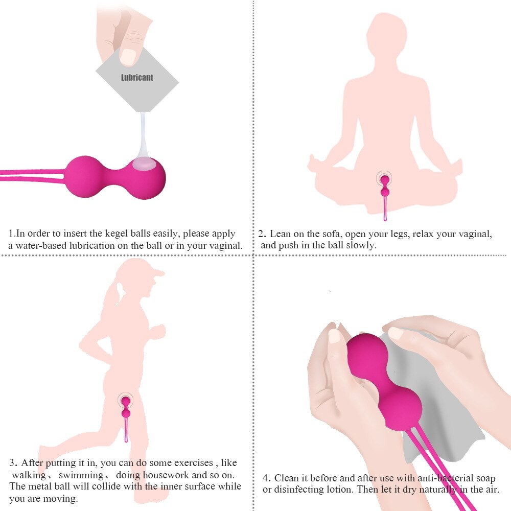 Smart Kegel Ball Safe Silicone Vaginal Chinese Balls For Woman Ben Wa Ball Geisha Balls Sex Toys Pussy Tighten Exercise Machine - sextoysok