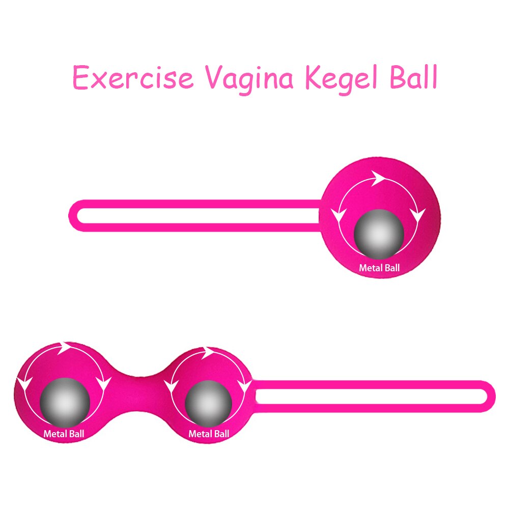 Set Safe Silicone Smart Ball Kegel Ball Ben Wa Ball Vagina Tighten Exercise Machine Vaginal Geisha Ball Sex Toys for Women - sextoysok