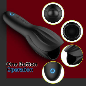 Glans Exerciser 10 Mode Vibrator Penis Enlargement Dotted Delay Masturtion Toy for Men Penis Massage Vibrator Male Devices Toys - sextoysok