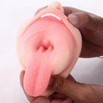 Realistic Oral 3D Deep Throat with Tongue Teeth Maiden Artificial Vagina Male Masturbator Realistic Pussy Oral Sex Toys for Men - sextoysok