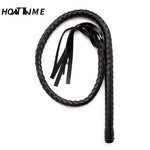 Bondage Sex Leather Whip Erotic Spanking Sex Toys Black Fetish Flogger For Woman Adult Games for Couples - sextoysok