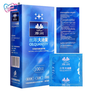 Sweet Dream Life Condoms 100 Pcs/Lot Natural Latex Smooth Lubricated Contraception Condoms for Men Sex Toys Sex Products LF-011 - sextoysok