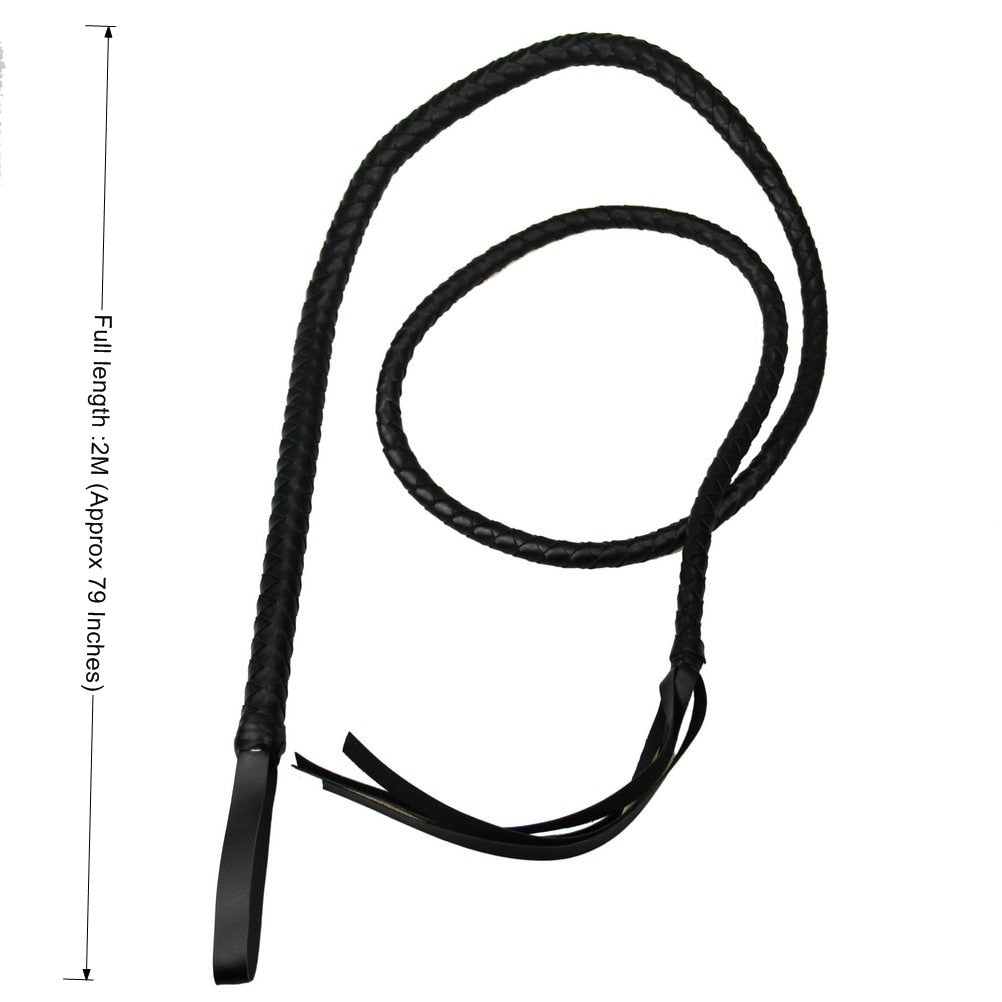 Long bdsm Whip bondage erotic riding horse crop hunting Fetish Leather Spanking Paddle pony play Flogger sex toys for couples - sextoysok
