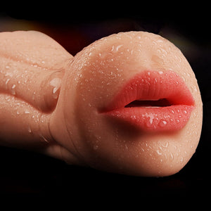 Realistic Oral 3D Deep Throat with Tongue Teeth Maiden Artificial Vagina Male Masturbator Realistic Pussy Oral Sex Toys for Men - sextoysok