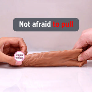 OMYSKY Penis Enlargement Condoms For Men Reusable Penis Sleeve Extender Dildo Enhancer Sleeves For Adults Intimate Cock Rings - sextoysok