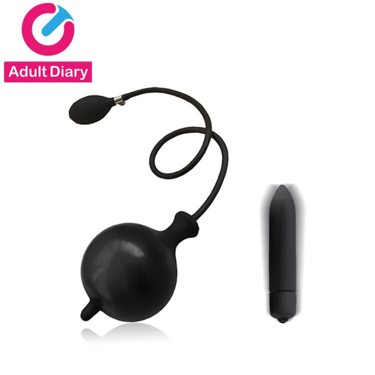 10 speed Vibrators Inflatable Butt Plug Expandable Anal Dilator Inflate Anal Plug Anal Dildo Air-filled Pump Sex Toy - sextoysok