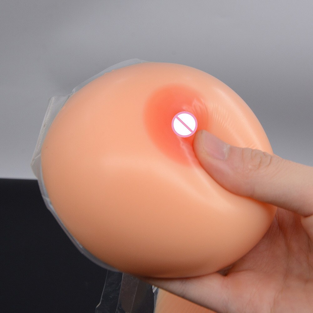 1Pair Artificial Breasts Beige Silicone Breast Forms Fake boobs realistic silicone breast forms crossdresser - sextoysok
