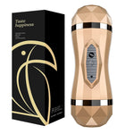 gelugee Male Masturbator Vibrator Real Vagina for Men Silicone Toy,Deep Throat Pussy Mouth Double Sex Toys for Adult Suck Man - sextoysok
