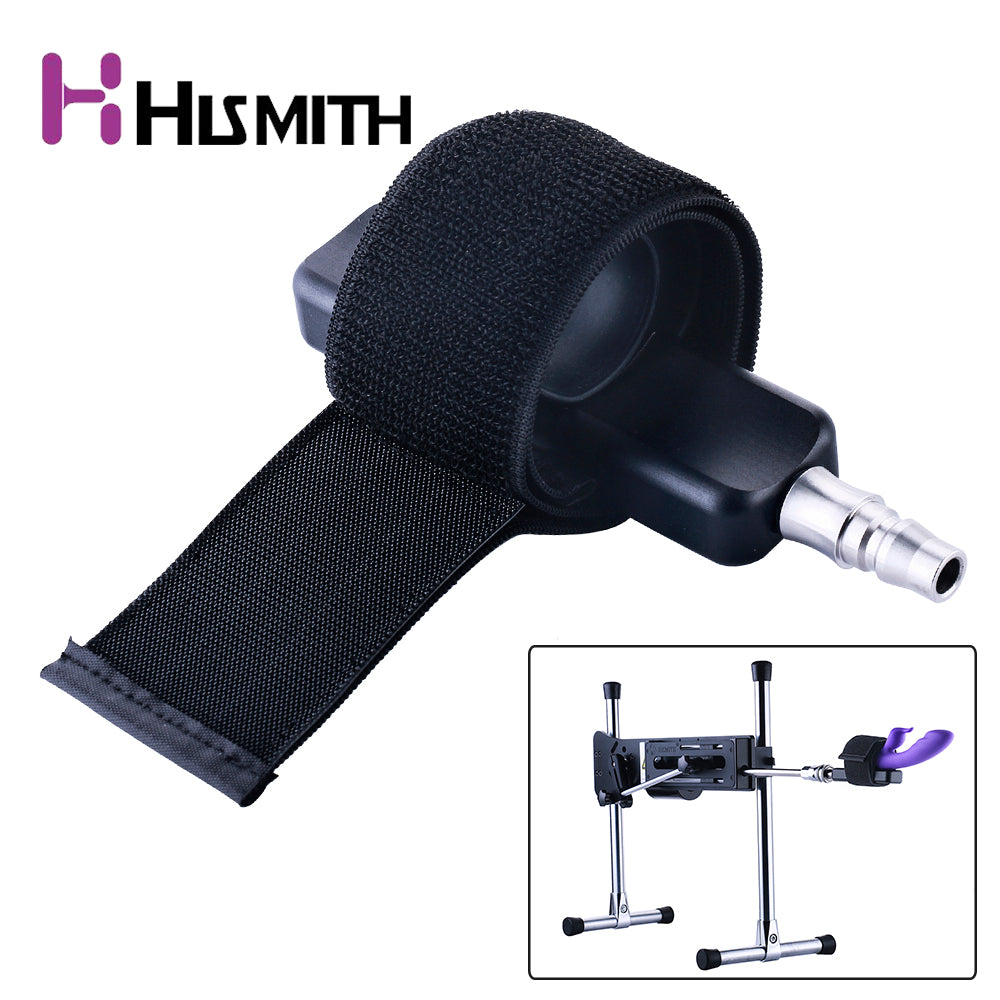 HISMITH Sex Machine attachments Muti-Function Bandage for Sex Toy Compatible with Male Masturbation Cup and Vibrator sex product (black) - sextoysok
