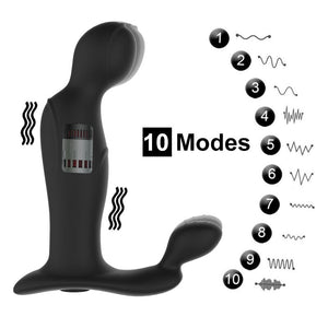 FLXUR Prostate Massage Anal Vibrator Sex Toys for Men USB Rechargeable Silicone Butt Plug G spot Male Masturbator Adult Anal Toy - sextoysok