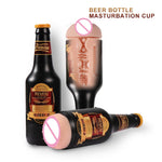 Beer Bottle Male Masturbation Realistic Pussy Soft Vagina Aircraft Cup Electric Masturbation Vagina Male Sex Toys - sextoysok