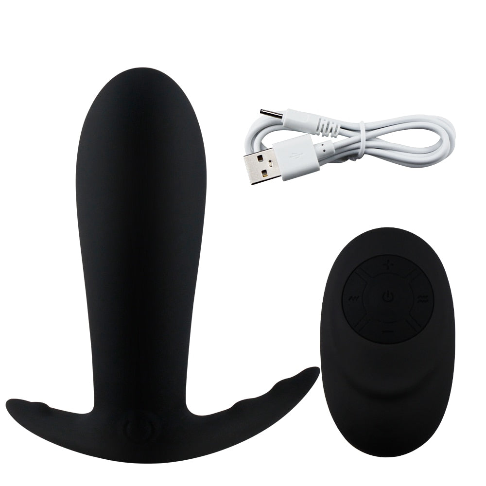 Remote Control Vibrating Prostate Massager Men Anal Plug Waterproof 10 Stimulation Patterns Butt Anus Silicone Sex Toys Sex Shop - sextoysok