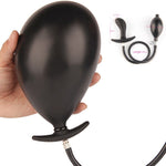 Sex Toys Women Inflatable Anal Plug Gay Dildo Pump Silicone Huge Anus Butt Dilator Expandable Prostate Massager with Metal Ball - sextoysok