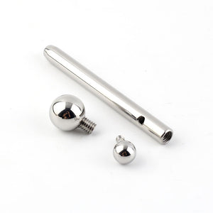 BEEGERThe Ultimate Prince Albert Cum Thru Penis Wand, Attachable to Piercings Urethral Wand for Male Sounding Pleasures (80mm length) - sextoysok