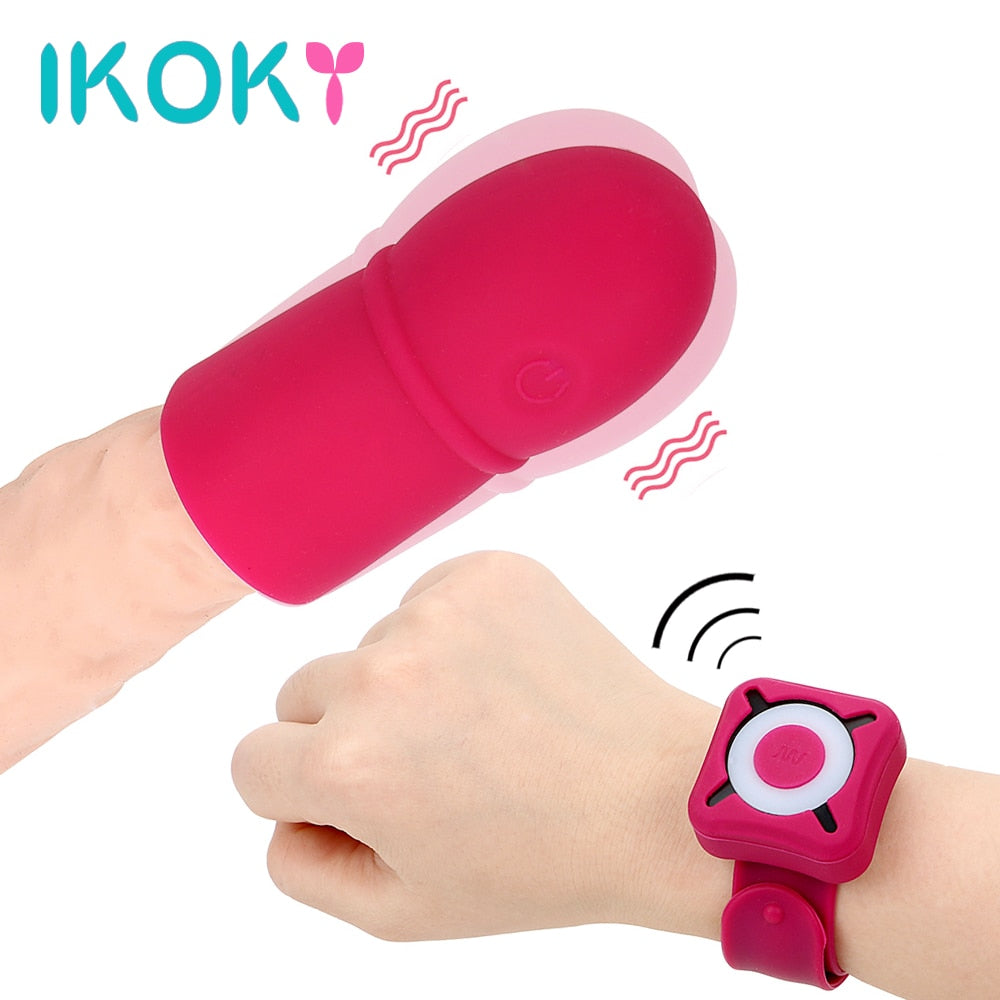 IKOKY Penis Head Massage Penis Vibrator Delay Ejaculation Lasting Trainer 7 Speed Cock Extender Enlargement Sex Toys for Men - sextoysok