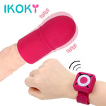 IKOKY Penis Head Massage Penis Vibrator Delay Ejaculation Lasting Trainer 7 Speed Cock Extender Enlargement Sex Toys for Men - sextoysok