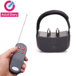 Remote Control Electric Shock Penis Chastity Device Ring Penis Electro Stimulation Sex Toys For Men Ball Ring Vibrating BDSM - sextoysok