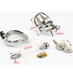 Prison Bird Male Stainless Steel Cock Cage Penis Ring Chastity Device catheter with Stealth New Lock Adult Sex Toy A275 - sextoysok