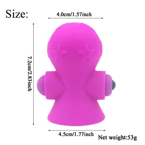 2pcs /set Dingye Breast Massager Nipple Vibrator 10 Speed Vibration Clitoral Clit Oral Sex Toy Sex Product for Women Sex Shop - sextoysok