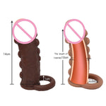 Thick Condoms For Men Dildo Extender Reusable Penis Sleeve Intimate Goods Penis Enlargement Rings Cock Massager - sextoysok