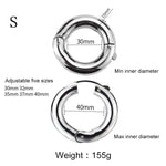 Stainless Steel Smoother Ball Stretcher Penis Ring Cock Ring Sex Toys for Men Good Cockring Time Delay Ejaculation Dick Ring - sextoysok