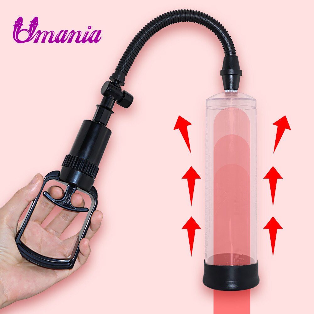 Penis Pump Penis Extender vacuum pump Adult Sex Toys For Men Penis Enlargement pump Cock Trainer Male Masturbator - sextoysok