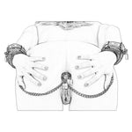BEEGER Wrist to Anal Plug Bondage Kit, Sex Toys For Women Cosplay Erotic Leather Wrist Cuff Restraints with anal plug - sextoysok