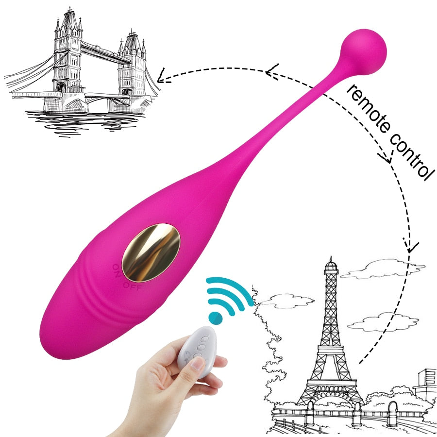 HWOK Panties Wireless Remote Control Vibrator Panties Vibrating Egg Wearable Dildo Vibrator G Spot Clitoris Sex toy for Women - sextoysok