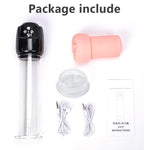 Penis Enlargement Vacuum Pump Vibrator Sex Toys for Men Artificial Vagina Sexy Masturbation Cool Adult Toys Pussy Pump Sex Shop - sextoysok