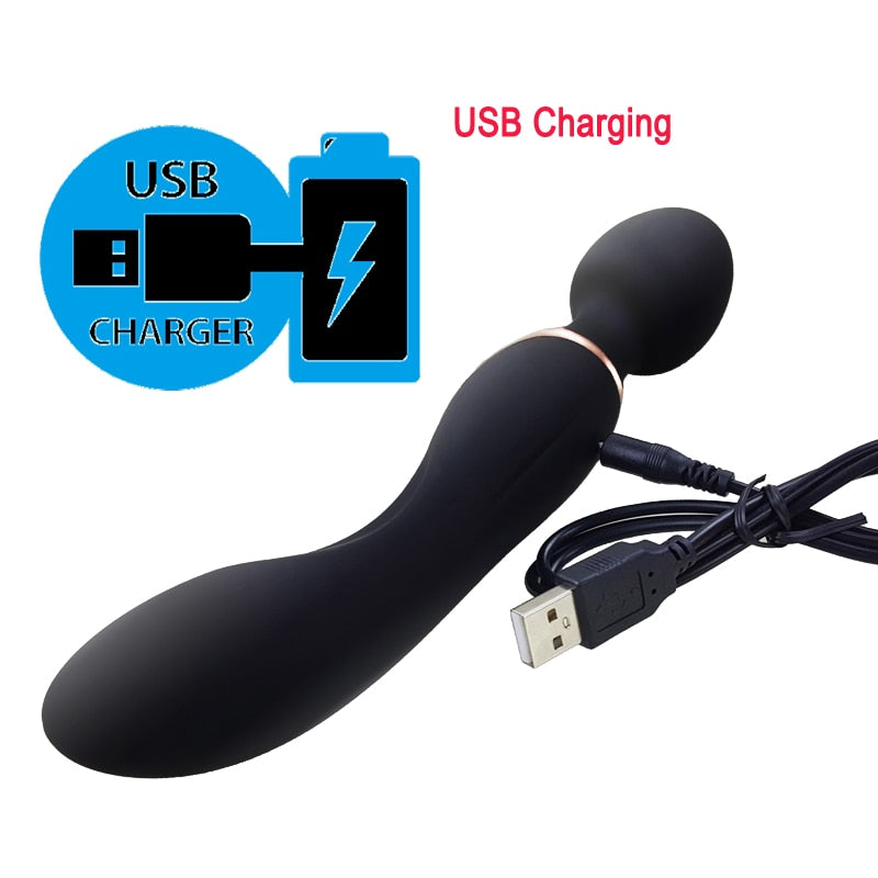 10 Speeds Powerful Big Vibrators for Women Magic Wand Body Massager Sex Toy For Woman Clitoris Stimulate Female Sex Products - sextoysok