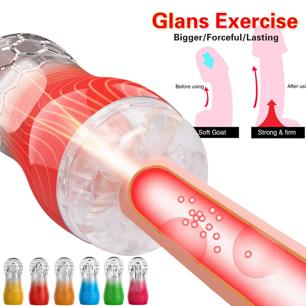 Artificial Vagina Masturbation Soft Stick Sex Machine for Men Silicone Pussy Sucking Erotic Adult Toys for Men Male Masturbator - sextoysok