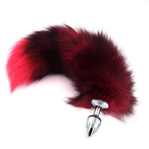 SAIXS Fox Tails Anal Plug Metal Anal Sex Toys Butt plug Sex Games Role play Cosplay Toys S plug Drop Shipping - sextoysok