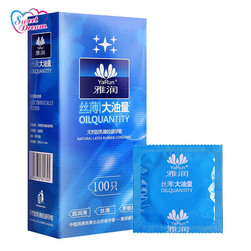Sweet Dream Life Condoms 100 Pcs/Lot Natural Latex Smooth Lubricated Contraception Condoms for Men Sex Toys Sex Products LF-011 - sextoysok
