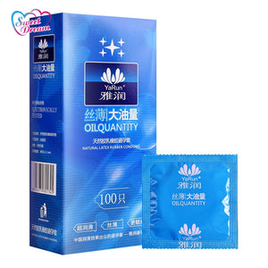 Sweet Dream Life Condoms 100 Pcs/Lot Natural Latex Smooth Lubricated Contraception Condoms for Men Sex Toys Sex Products LF-011 - sextoysok