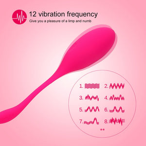 IKOKY Vaginal Tighten Exercise Kegel Balls G Spot Vibrator Sex Toy for Women Vibrating Eggs Silicone Ben Wa Ball - sextoysok