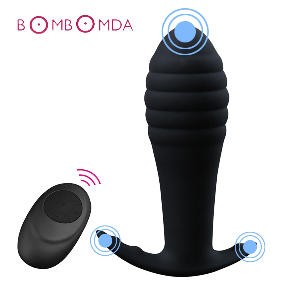 Sex Anal Vibrator Adult Sex Toys Remote Dildo Anal Plug G spot Stimulator For Men Prostate Massager Silicone Vibrator For Women - sextoysok