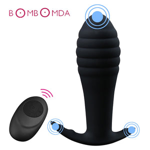 Sex Anal Vibrator Adult Sex Toys Remote Dildo Anal Plug G spot Stimulator For Men Prostate Massager Silicone Vibrator For Women - sextoysok