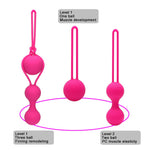 IKOKY 2Pcs/Set Silicone Kegel Ball Smart Vagina Trainer Exercise Vagina Tightening Love Ben Wa Ball Vibrator Sex Toys for Woman - sextoysok
